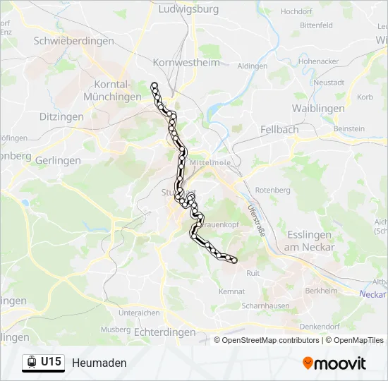 U15 Light Rail Line Map