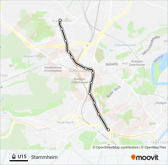 U15 Light Rail Line Map