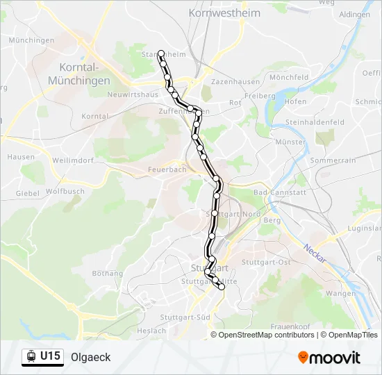 U15 Light Rail Line Map