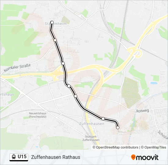 U15 Light Rail Line Map