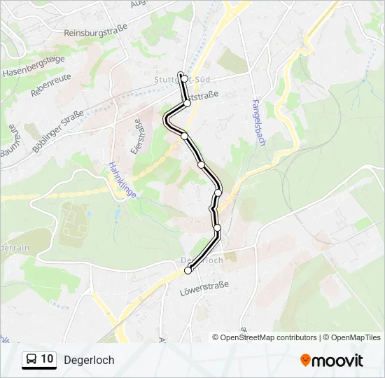 10 Bus Line Map