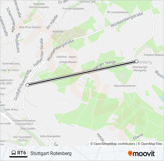 RT6  Line Map