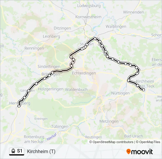  S1: карта маршрута