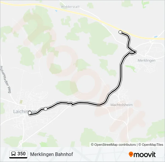 350 Bus Line Map