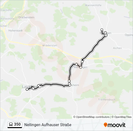 350 Bus Line Map