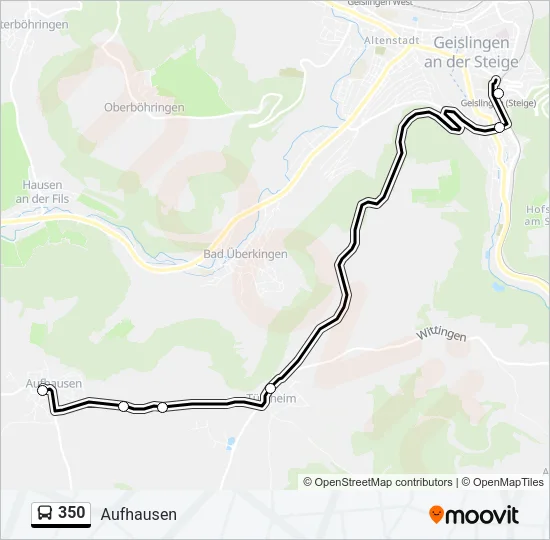 350 Bus Line Map