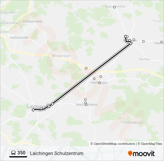 350 Bus Line Map
