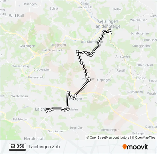 350 Bus Line Map