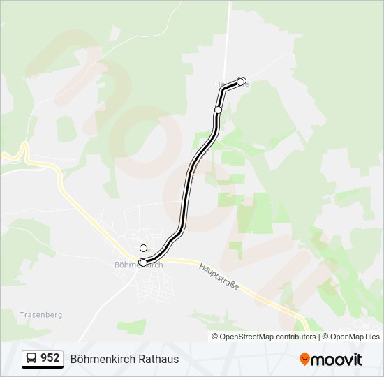 952 Bus Line Map