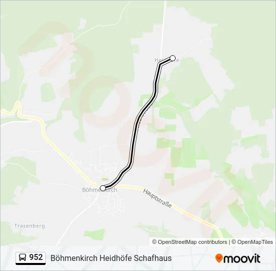 952 Bus Line Map