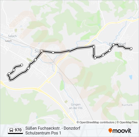 970 Bus Line Map