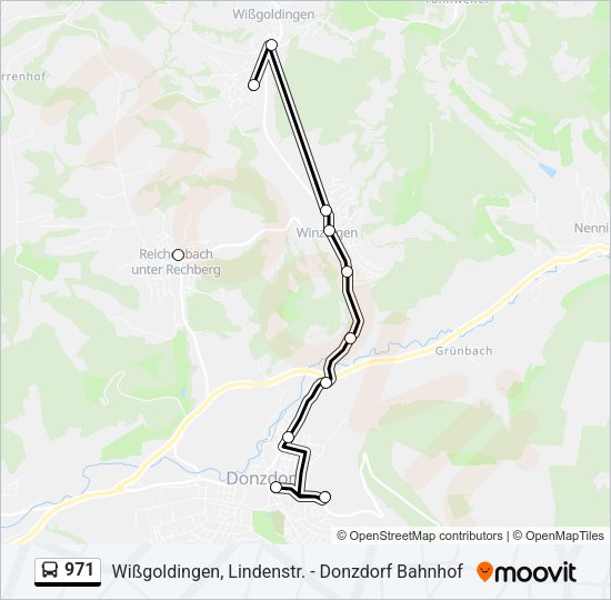 971 Bus Line Map