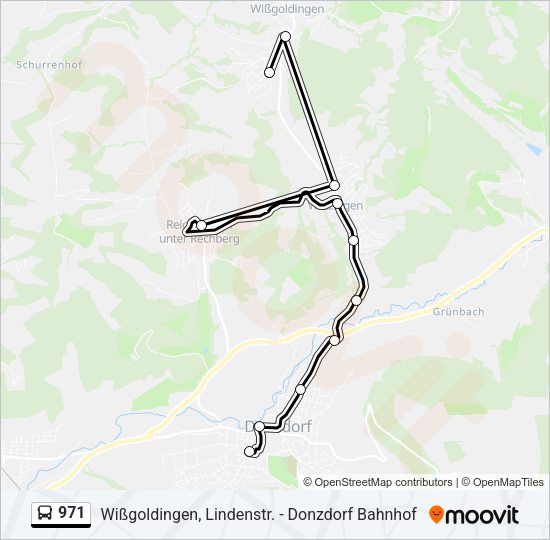 971 Bus Line Map
