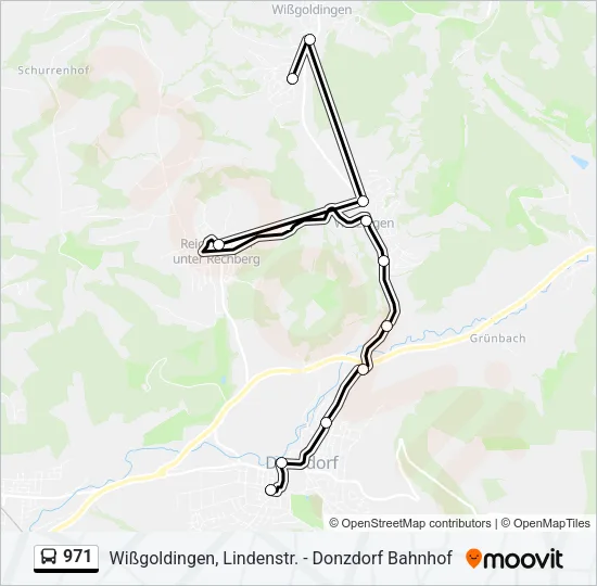 971 Bus Line Map