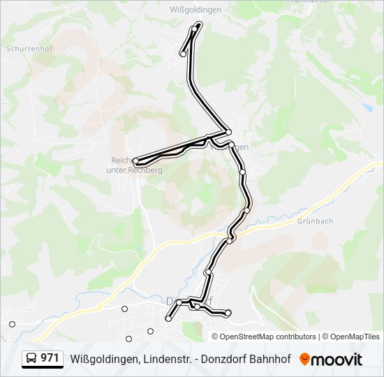 971 Bus Line Map
