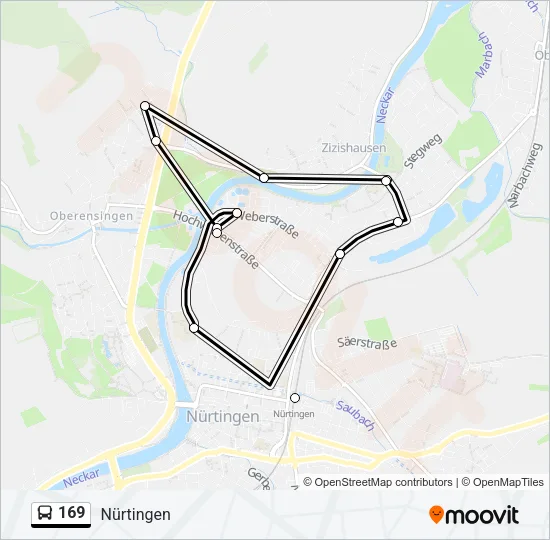 169 Bus Line Map