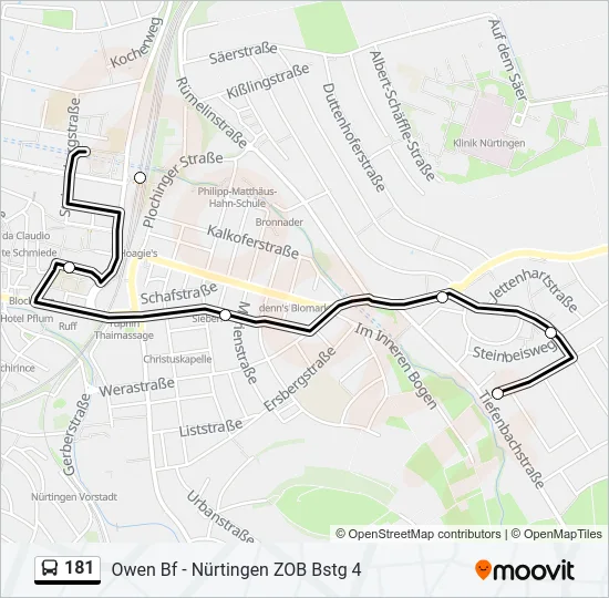 181 Bus Line Map