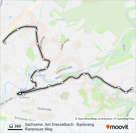 360 Bus Line Map