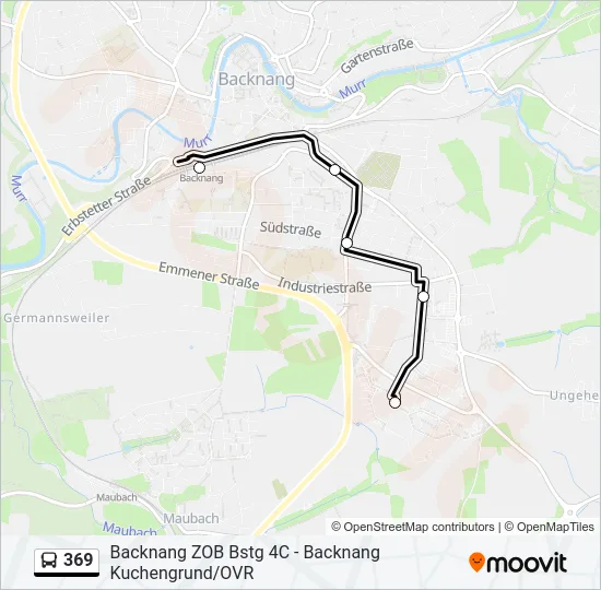 369 Bus Line Map