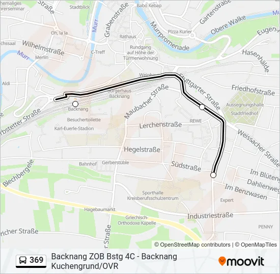 369 Bus Line Map