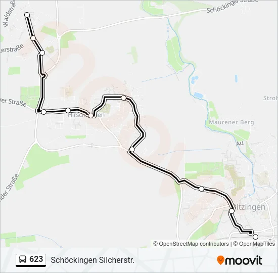 623 Bus Line Map