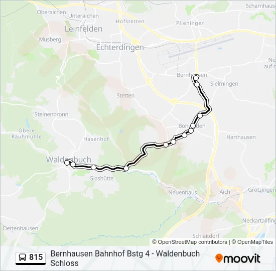 815 Bus Line Map