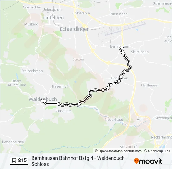 815 Bus Line Map