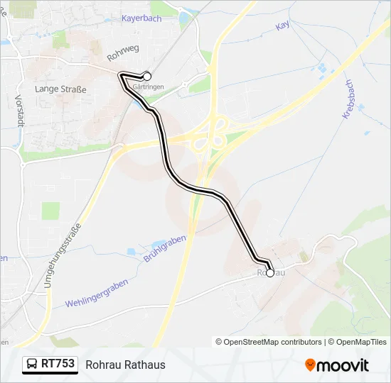 RT753 Bus Line Map