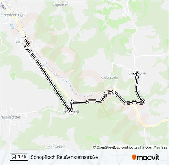 176 Bus Line Map