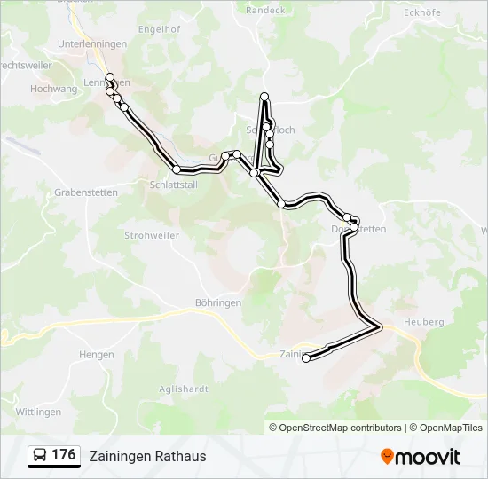 176 Bus Line Map
