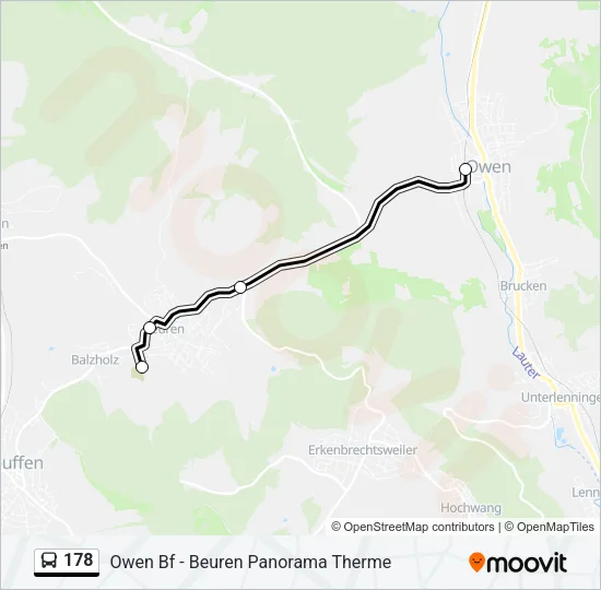 178 Bus Line Map