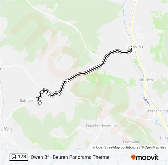 178 Bus Line Map