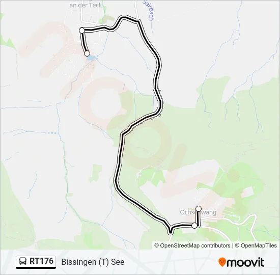 RT176 Bus Line Map