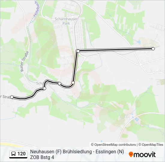 120 Bus Line Map