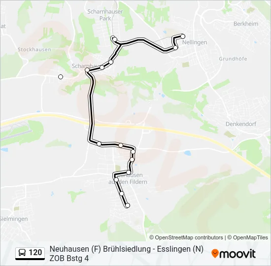 120 Bus Line Map