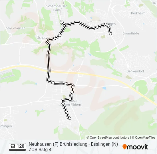120 Bus Line Map