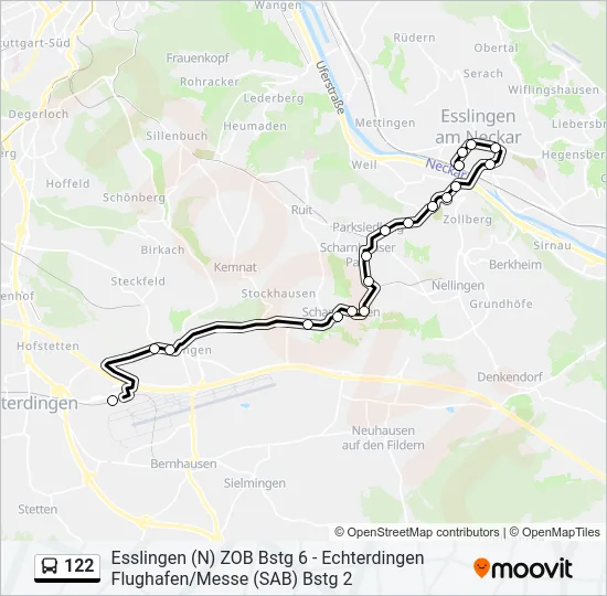 122 Bus Line Map