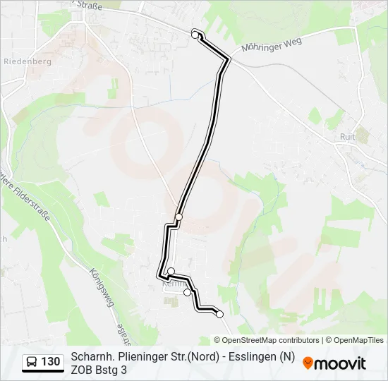130 Bus Line Map