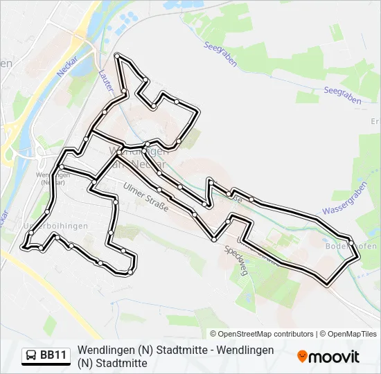 BB11 Bus Line Map