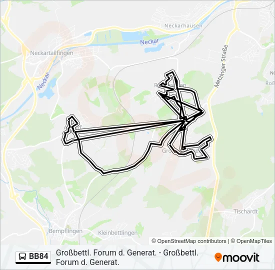 BB84 Bus Line Map
