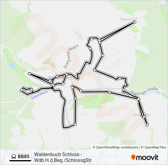 BB85 Bus Line Map