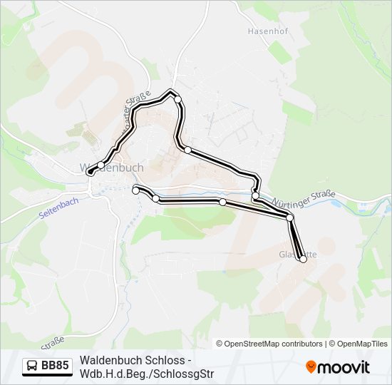 BB85 Bus Line Map