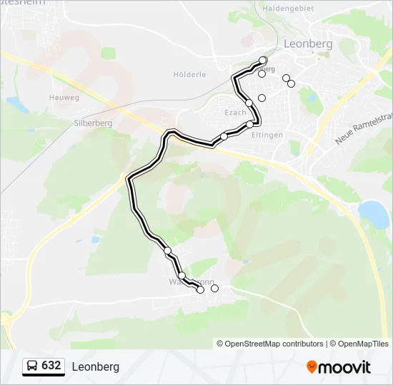 632 Bus Line Map