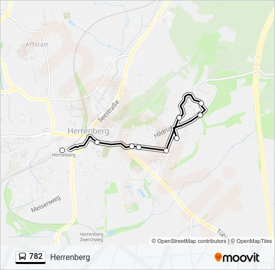 782 Bus Line Map