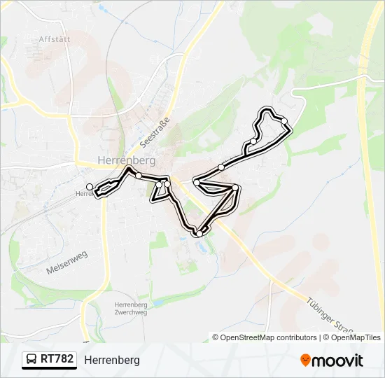 RT782 Bus Line Map