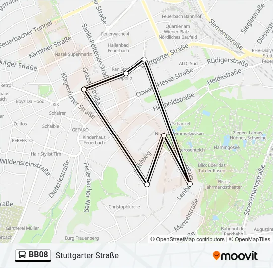 BB08 Bus Line Map