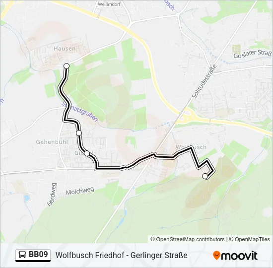 BB09 Bus Line Map