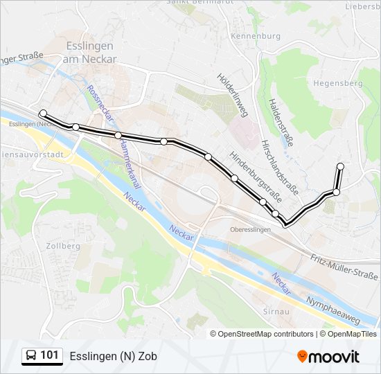 101 Bus Line Map