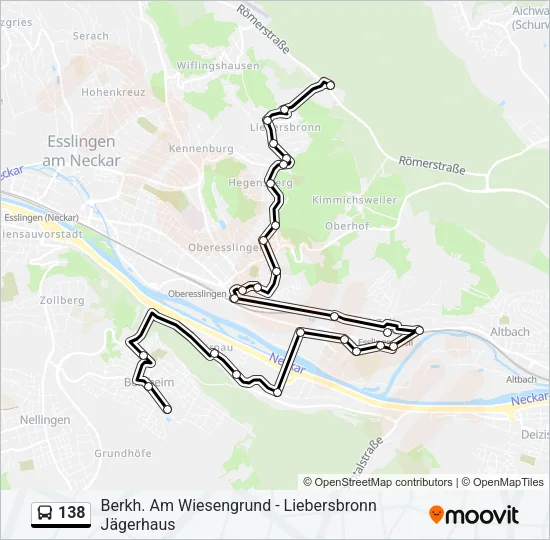 138 Bus Line Map