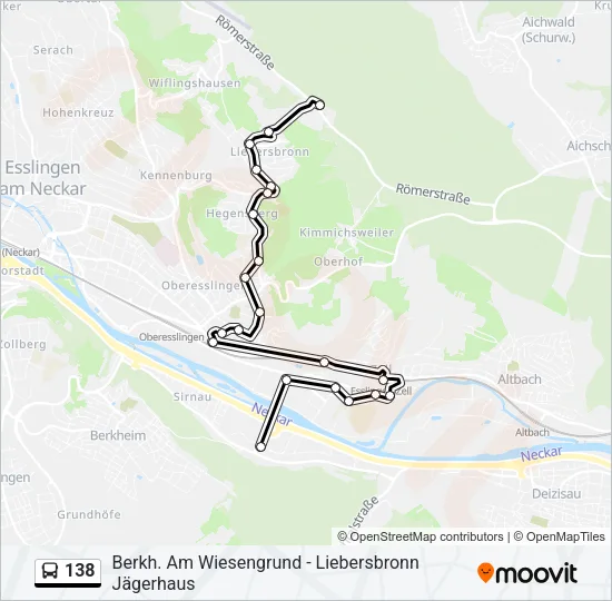 138 Bus Line Map